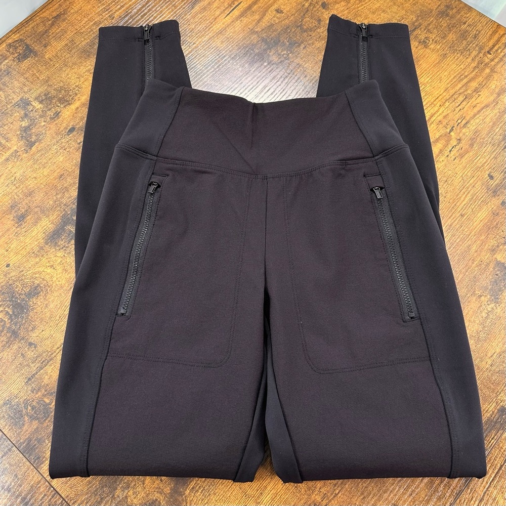 Athleta Headlands Hybrid Tight Moto Pants, Black, 0 - Picture 8 of 16